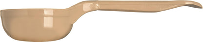 Carlisle FoodService Products Measure Miser Solid Spoon Measuring Spoon with Short Handle for Kitchens, Plastic, 4 Ounces, Beige