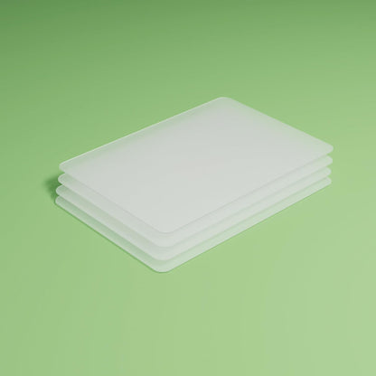 Large Silicone Mats for Kitchen Counter: 14” x 20”(1mm) Clear Non-slip Waterproof Countertop Protector Liner - Non-Stick Baking Mat - Heat Resistant Placemat for Pastry Translucent (2/Pack)