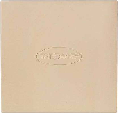 Unicook Pizza Stone for Oven Grill, 12" x 11" Rectangular Cordierite Stone