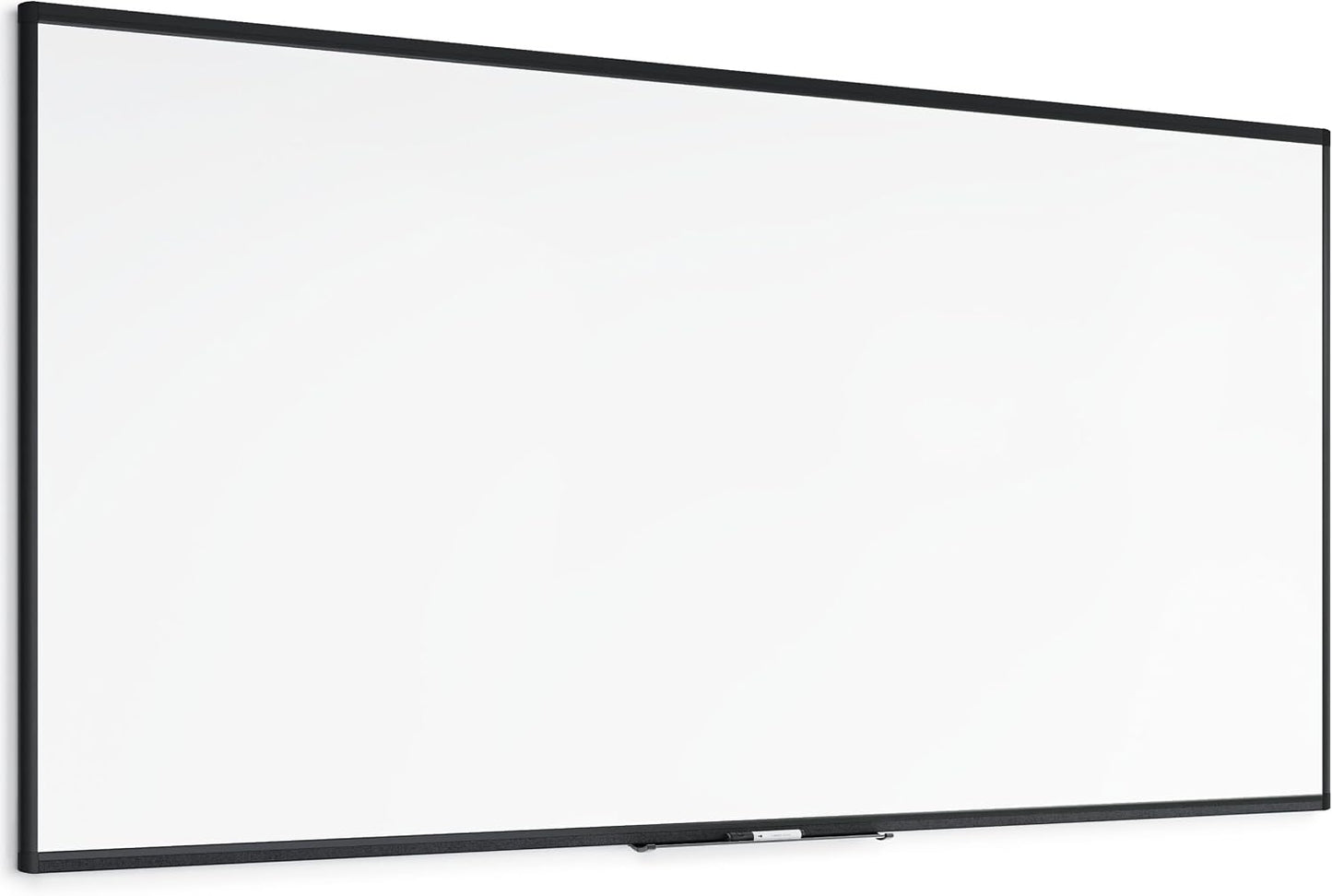 U Brands Framed Magnetic Weekly Calendar Dry Erase White Board, Office Supplies, Black Frame, with Marker, Magnet, 11” x 18”