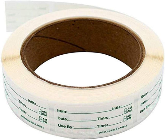 Removable Freezer Labels, Self-Adhesive Date Labels Food Labels for Food Containers Food Date Stickers Waterproof Oil Resistant Easy Clean Refrigerator Food Storage Labels