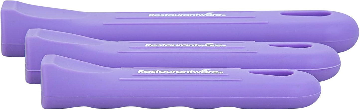 Restaurantware Silicone Pan Handle Cover Set 1-Count Heat-Resistant Removable Pan Handle Grips, Ergonomic Non-Slip Green Handle Protectors for Fry Pans and Sauce Pans