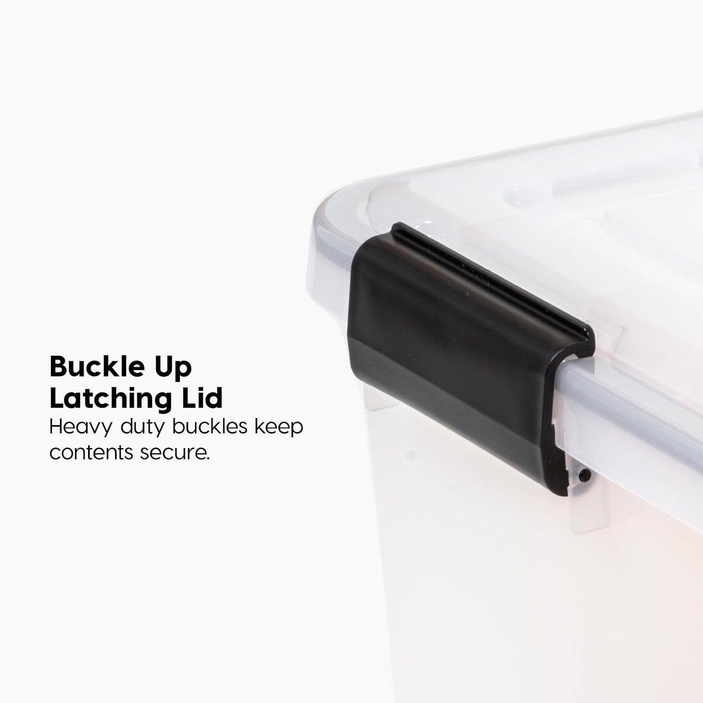 IRIS USA Storage Bins with Lids, WeatherPro Wheeled 106 Qt, Plastic, 3 Pack | Weather-tight gasket, wheels, and secure latches protect camping gear, tools, holiday décor, clothing, and documents.