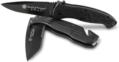 Smith & Wesson Benji 2.5in High Carbon S.S. Folding Keychain Knife with 1.75in Modified Tanto Blade and G10 Handle for Outdoor