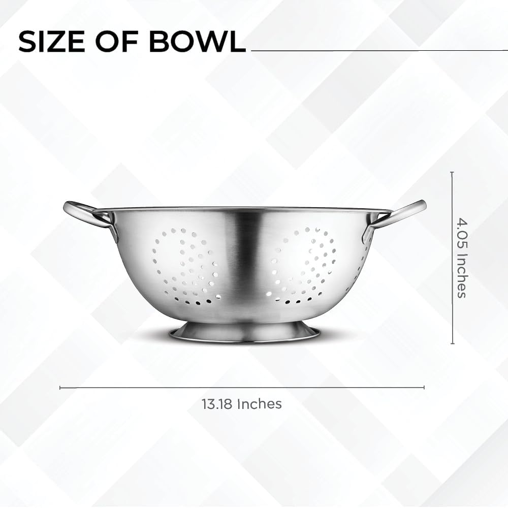 AVADOR Set of 6 Premium Stainless Steel Mixing Bowls Set, Easy To Clean, Space Saving Nestable Design, Great for Cooking, Baking, Prepping (0.75qt, 1.5qt, 3qt, 4qt, 5qt, 8qt)