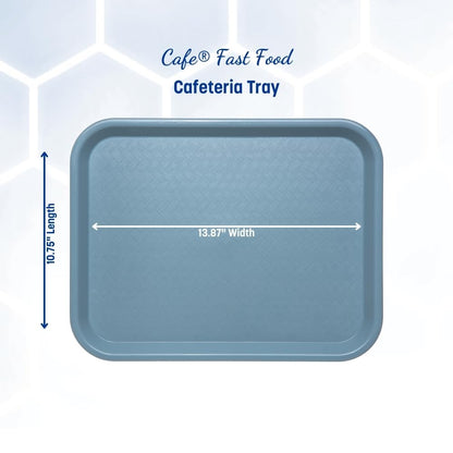 Carlisle FoodService Products CT101403 Cafe Standard Plastic Cafeteria/Fast Food Tray, NSF Certified, BPA Free, 14" Length x 10" Width, Black