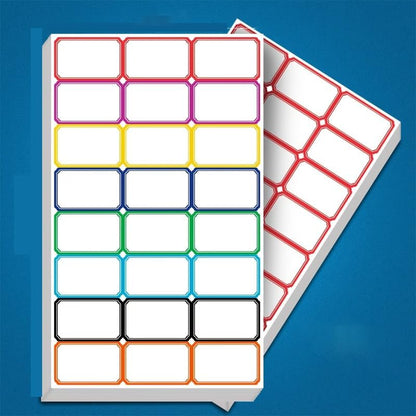 100-Pack Removable Freezer Labels, Waterproof Food Storage Stickers for Date & Contents Marking - Colors B