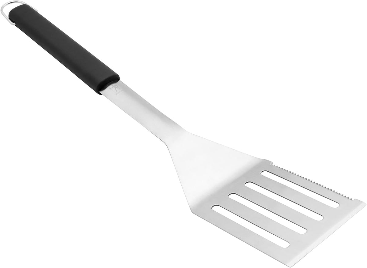 HENCKELS BBQ Grill Tool Set, Stainless Steel Barbecue Accessories with Spatula, Tongs, Fork & Basting Brush, Heavy Duty Outdoor Grilling Kit for Camping, Tailgate & Backyard Cooking