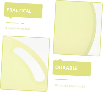 Hemobllo Round Portable Cutting Board Non Smell Food Safe PP Kitchen Mat for Fruit Vegetable Meal Prep