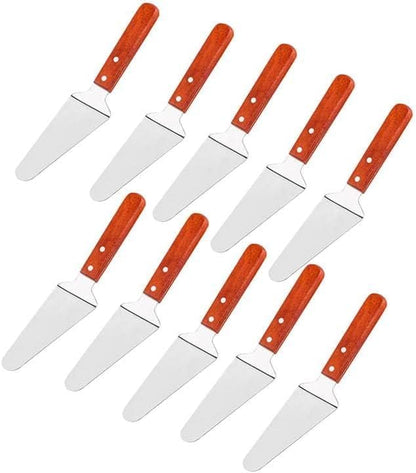 10x Pie Server Cake Holder Transfer Triangular Spade Spatula for Pizza Cake