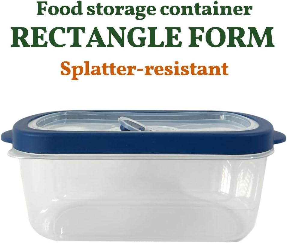 10-Piece Rectangle Food Storage Containers with Vented Lids, Airtight and BPA Free, Stackable, Microwave, Freezer, and Dishwasher Safe (GRAY)