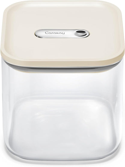 Caraway 4qt Glass Airtight Food Storage Container with Lid – Non-Toxic, BPA-Free Kitchen Storage Container – Stackable, Space-Saving Airtight Container for Dry Goods and More - Mist