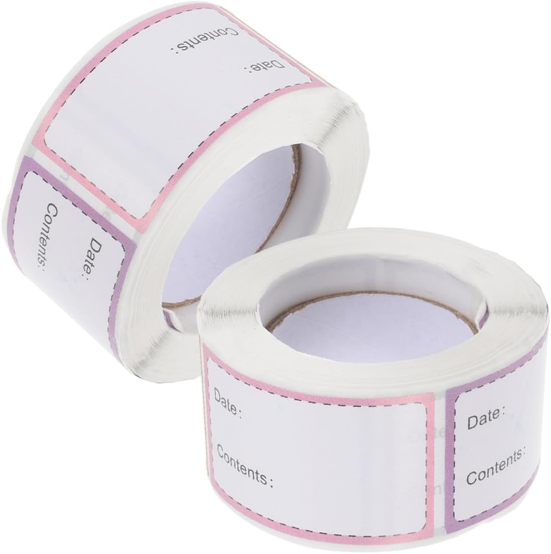 FOMIYES Food Date Labels Stickers 2 Rolls Removable Waterproof Freezer Labels for Kitchen and Pantry Storage Oil Resistant for Food Containers and Mason Jars