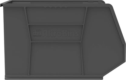 Akro-Mils 30270 AkroBins Plastic Storage Bins, Space-Saving Stackable Bins for Garage, Pantry, Craft Organization, 18" x 16" x 11", Clear, 3-Pack