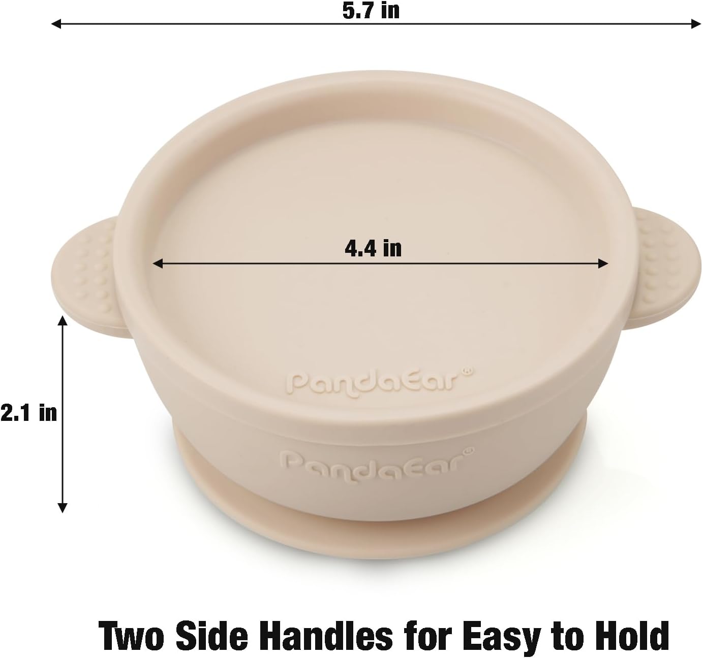 PandaEar 3 Pack Baby Bowls with Suction| Leak-Proof Stay Put Silicone Food Bowl with Lids for Babies Kids Toddlers Infants| Food Grade Soft Safe BPA-Free Silicone (Pink Rose Linen)