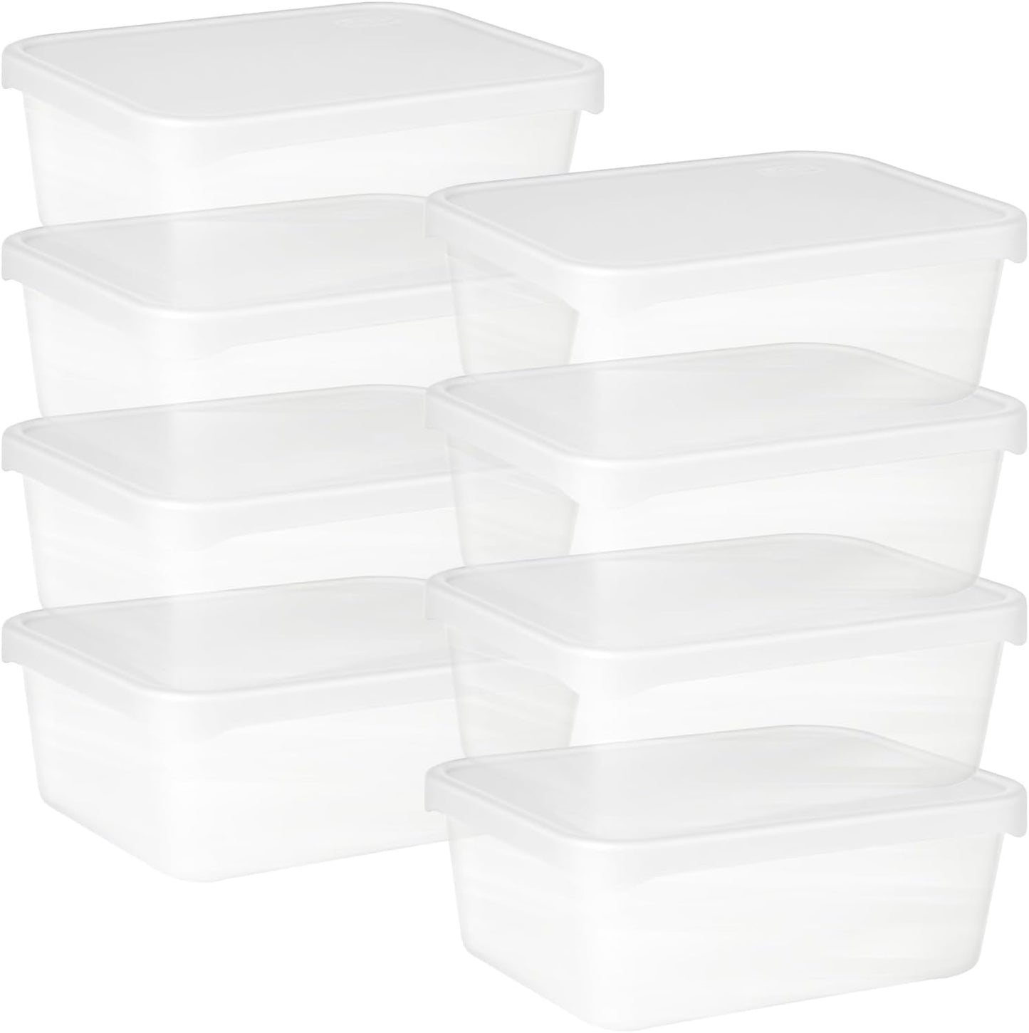 Quodac Food Storage Containers 4-Pack, 4.7 Cup Leakproof Lunch Boxes with Silicone Lids, Microwave & Dishwasher Safe, BPA-Free Meal Prep Containers