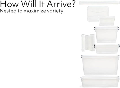 Rubbermaid Cleverstore 17 Qt Clear Storage Bins with Lids, 6-Pack, Stackable, BPA-Free, Made in USA