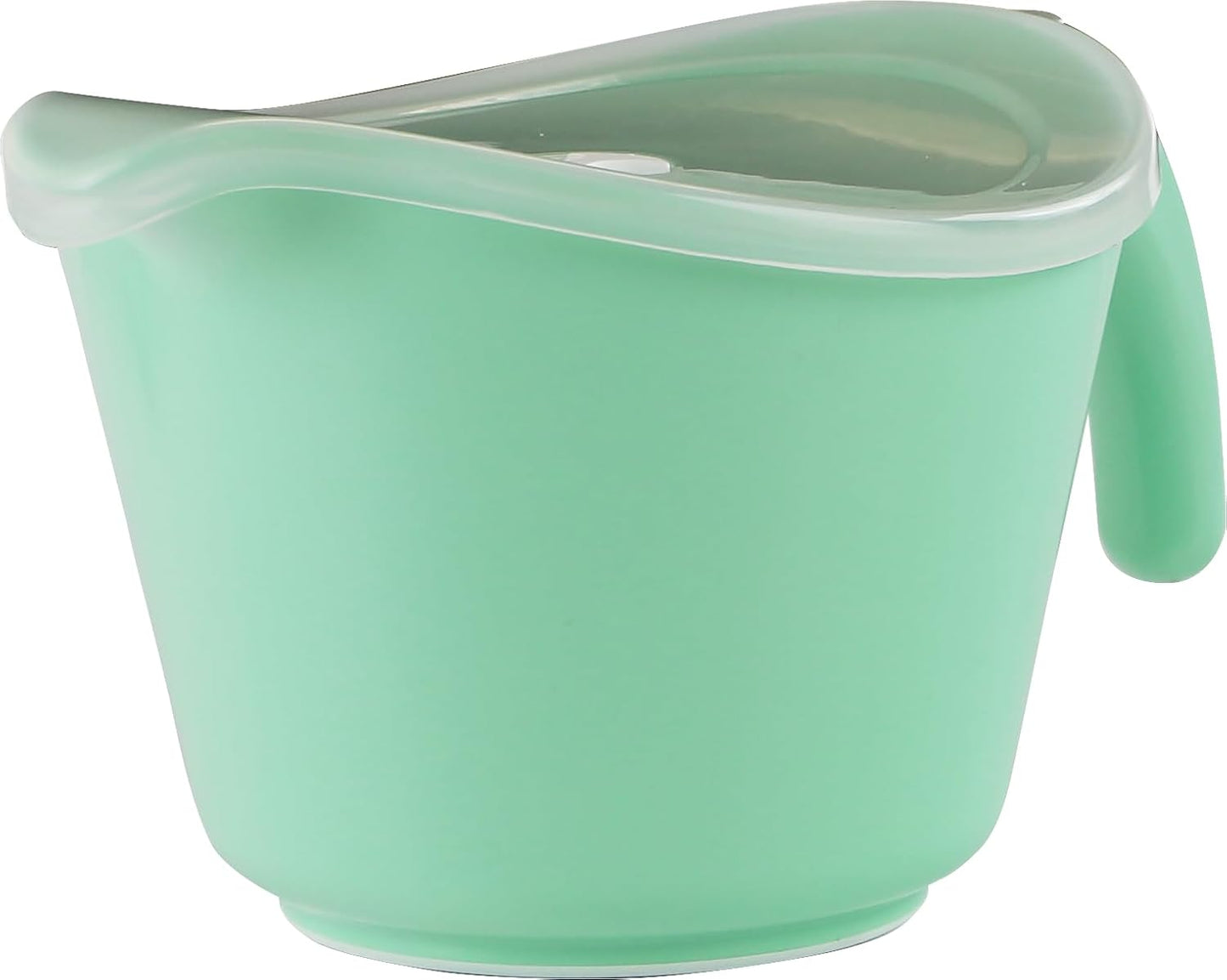 Batter Bowl With Pour Spout, Non-Slip Base,Space Saving Detachable Handle with Lid, 2 QT Heavy Duty BPA-Free Microwave & Dishwasher Safe (Fresh Lemons)