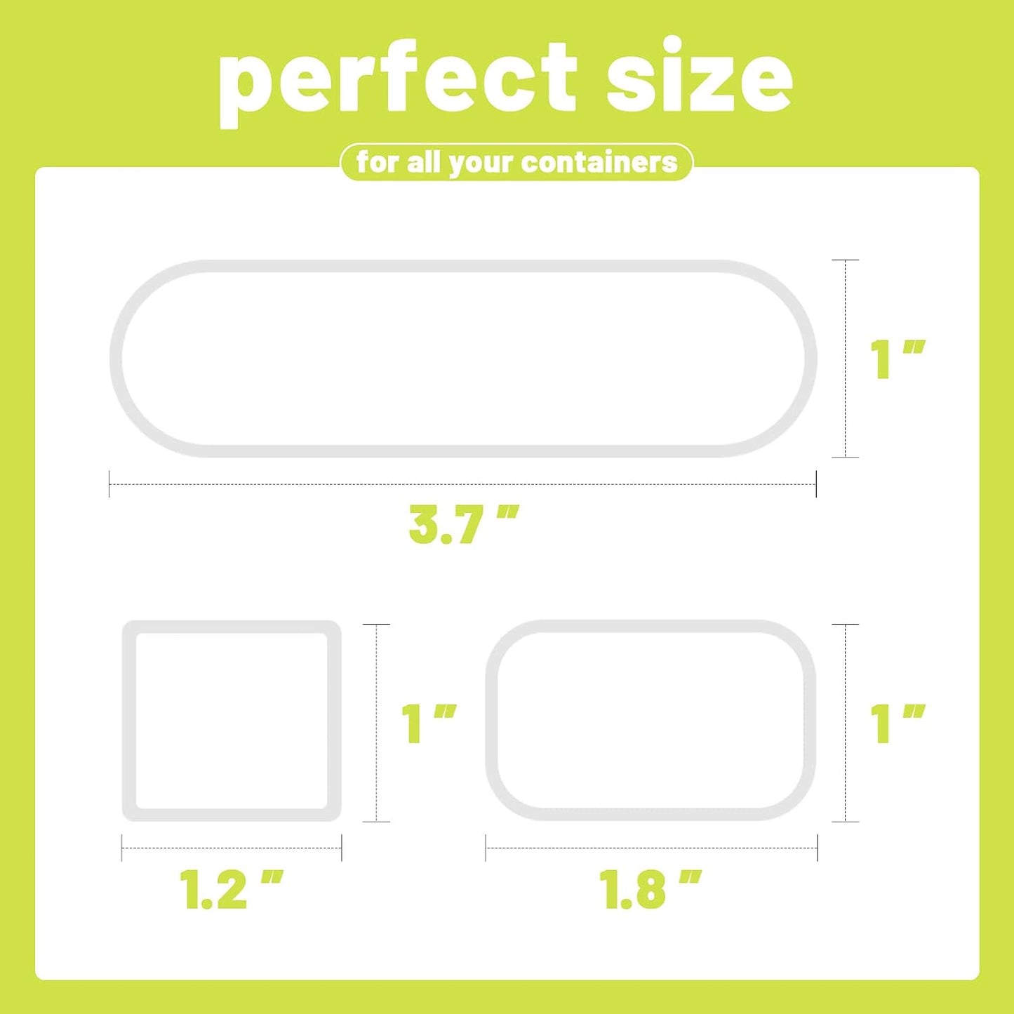 132 Pieces Removable Food Labels Stickers Waterproof Kitchen Labels for POP Food Storage, Home Organization with Marker Pen, 3 Sizes (Silver)
