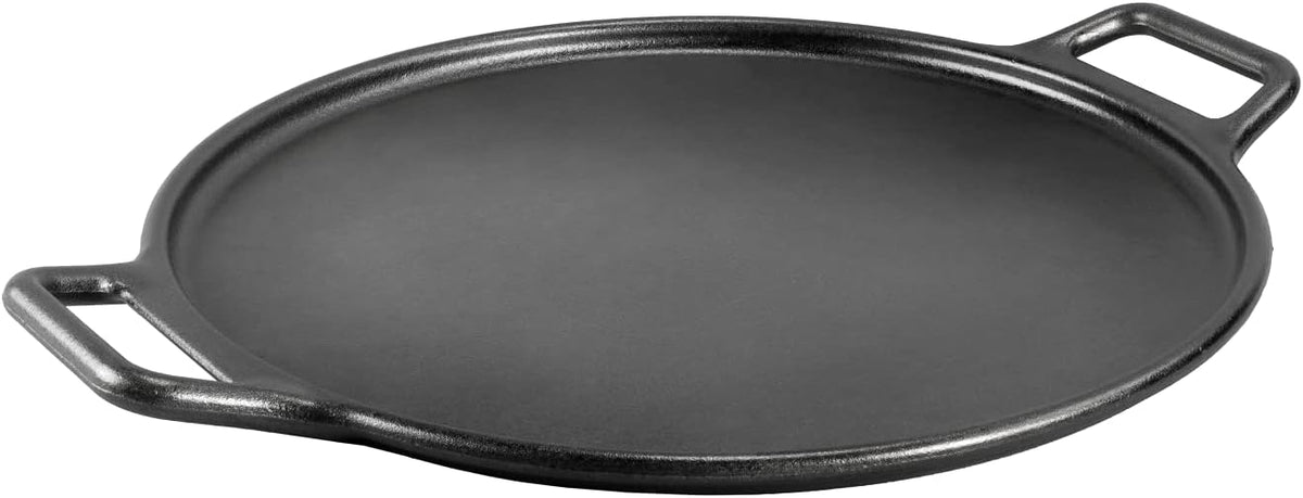 Lodge BOLD Pre-Seasoned Cast Iron Pizza Pan with Handles, 14 Inches