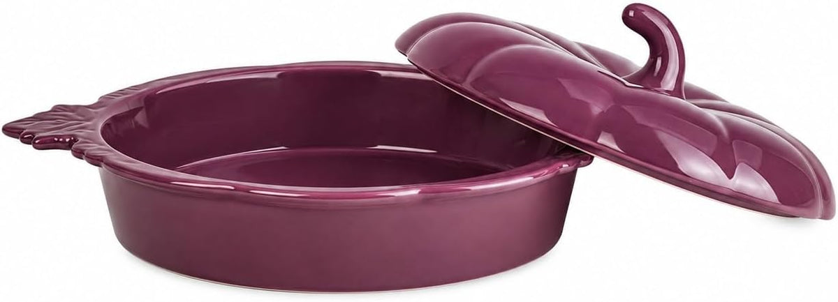 10 Strawberry Street Pumpkin Patch Covered Pie Plate (Autumn Damsom)