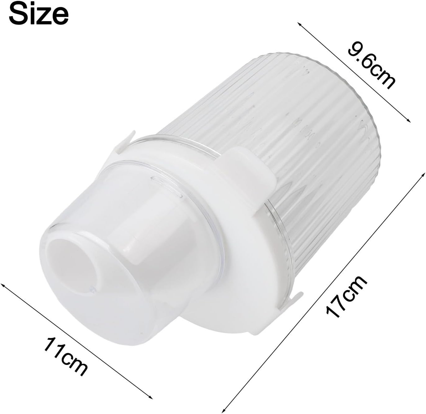 Food Cereal Storage Container With Pour Spout And Measuring Cup, Airtight Plastic Rice Dispenser For Pantry, Grains(Small+Medium+Large)