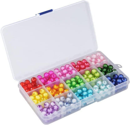 Yansanido 4 Pcs 15 Grids Clear 6.85 Inch X 3.85 Inch Adjustable Small Removable Clear Plastic Jewelry Organizer Divider Storage Box Jewelry Earring Tool Containers