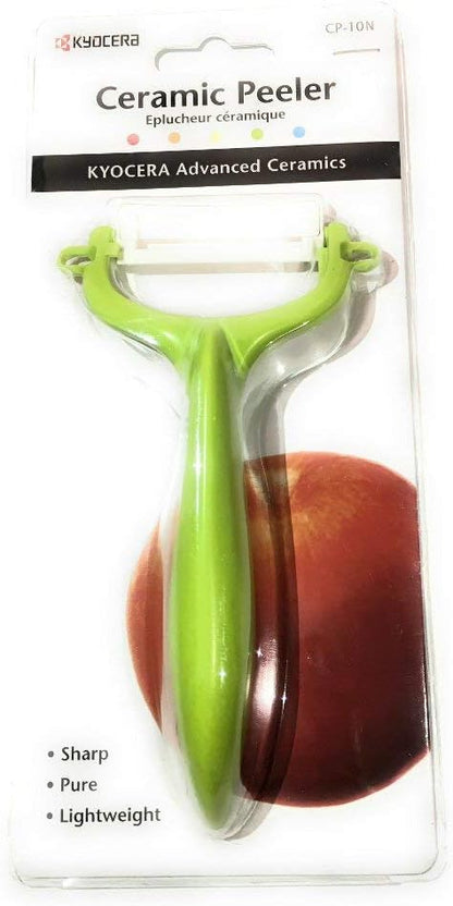 KYOCERA Fruit & Vegetable No-Rust, Ultra-Sharp Ceramic Y-Peeler