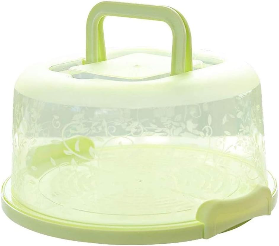 HEEPDD Pink Portable Cake Carrier with Handle and Lid, 8 Inch Cake Container Box for Transport, Storage of Pies, Cupcakes, and Baked Goods