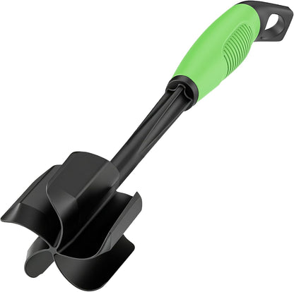 Ourokhome Meat Chopper and Potato Masher, Heat Resistant Nylon Ground Beef Smasher for Hamburger, 5 Curved Blades Nonstick Safe Mixer & Stirrer, Practical Kitchen Gadgets, Mint