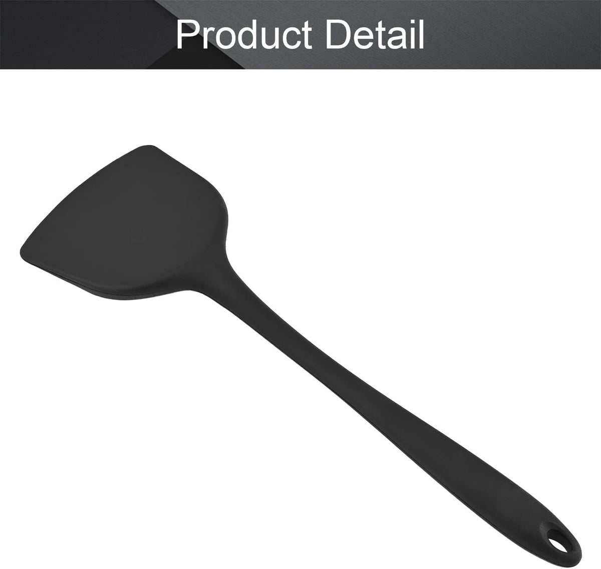 Silicone Wok Spatula, Non-Stick Heat Resistant Flexible Baking Spatula
