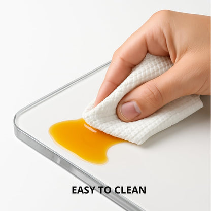 Acrylic Cutting Board with Counter Lip, Clear Cutting Boards for Countertop Protector, Cutting Board for Kitchen Counter, Non-Slip Dough Mat, Kitchen Decor Gadgets House Warming Gifts(24"x18")