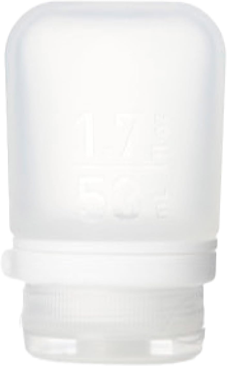 humangear GoToob+ (XL) | Refillable Silicone Travel Bottle | Locking Lid | Food-Safe Material | Blue, XL (6 fl.oz.; 177ml)