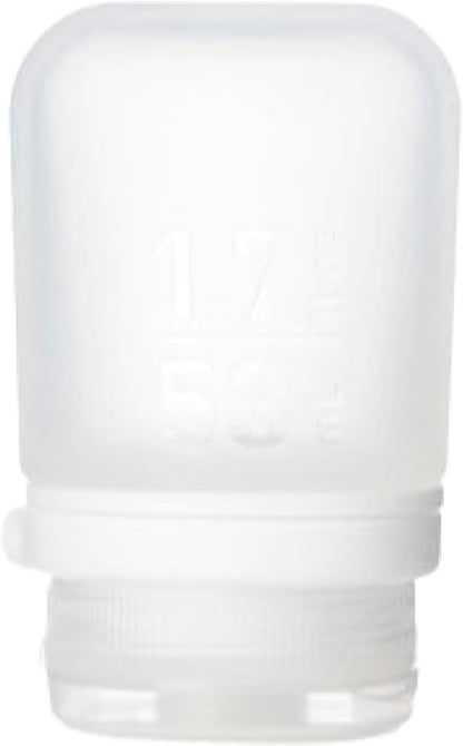 humangear GoToob+ (XL) | Refillable Silicone Travel Bottle | Locking Lid | Food-Safe Material | Blue, XL (6 fl.oz.; 177ml)