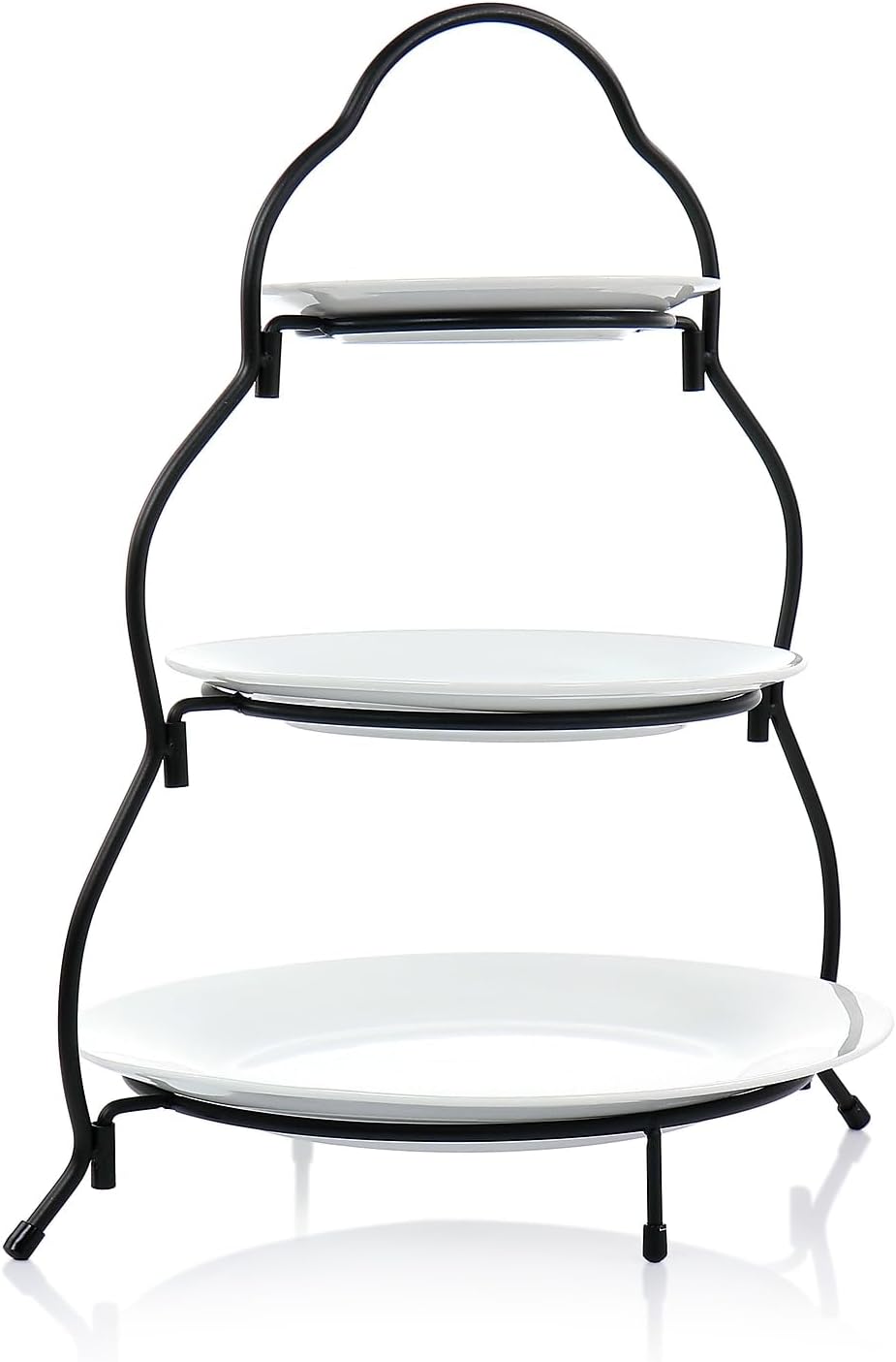 Elama Signature 12 1/4 Inch 6pc Lazy Susan Appetizer and Condiment Server Set