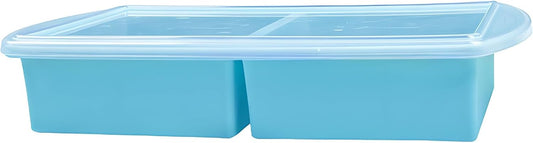 2 Cup Silicone soup Freezer Molds - Non-Stick Meal Prep Trays for Soups, Sauces, Smoothies & Desserts | Easy Release, Dishwasher Safe, BPA-Free (blue, 500ml)