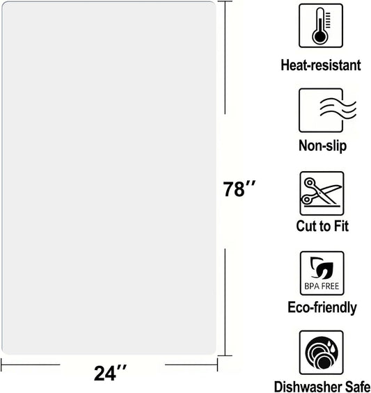 Silicone Kitchen Counter Mat by AiBOB, Heat Resistant Mat for Kitchen, Nonstick and Nonslip Countertop Protector, Waterproof Craft Table Placemat