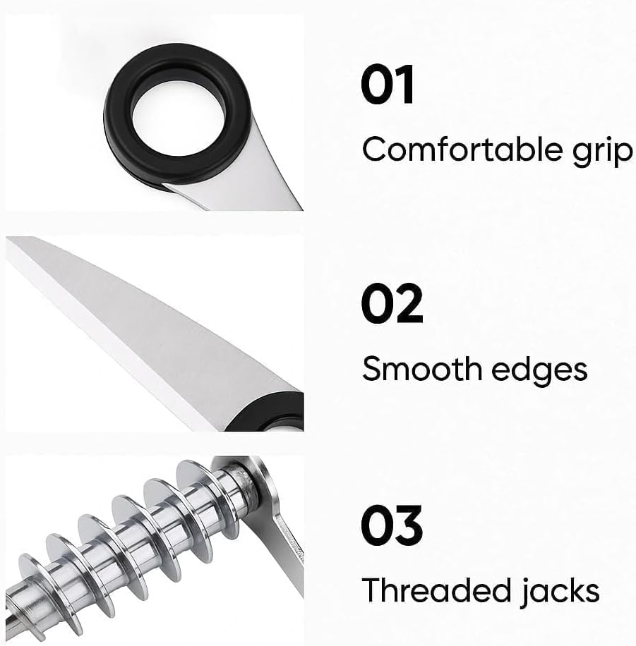 Stainless Steel Spiral Cutter, Manual Veggie Spiralizer Kitchen Tool