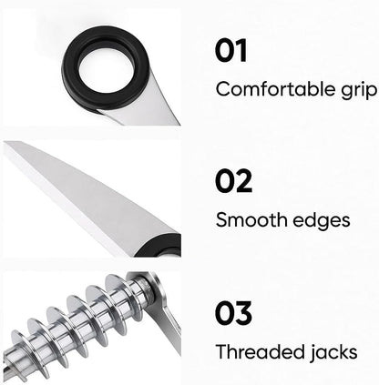 Stainless Steel Spiral Cutter, Manual Veggie Spiralizer Kitchen Tool