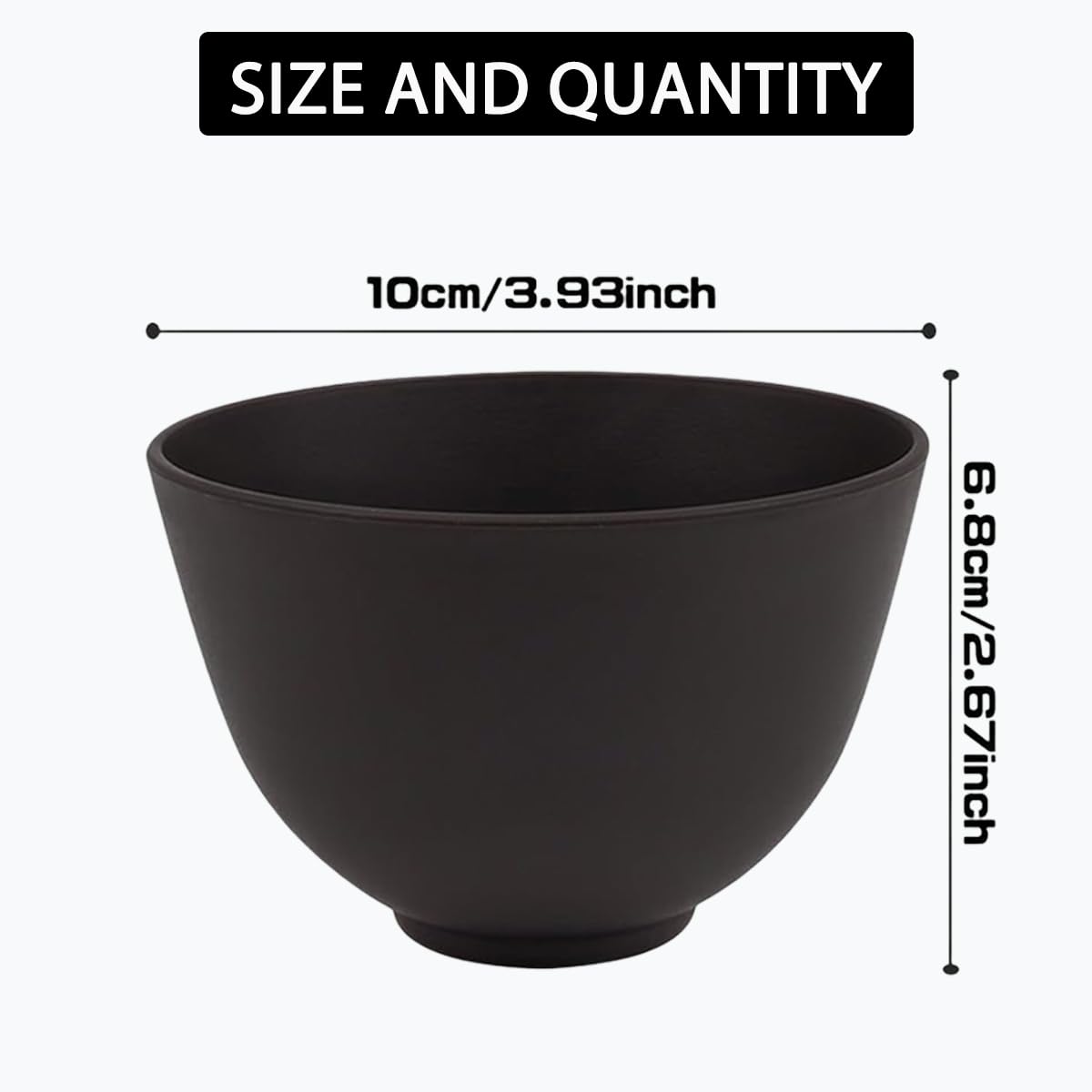 4 Piece Silicone Bowl, Silicone Mixing Bowl Set, Reusable Facial Bowls for Estheticians for Salon Spa or Home Beauty Tools (2 Large 2 Medium)
