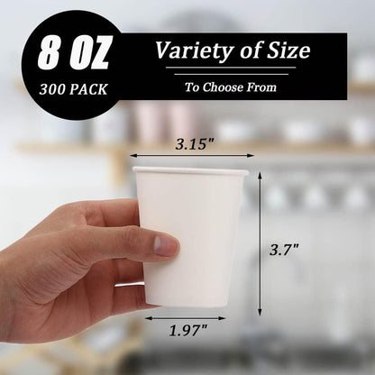 Lamosi 100 Pack 5 oz Paper Cups, Disposable Small Bathroom Cups 5oz, Mini Espresso Cups for Mouthwash, Travel, Party, Picnics, Home