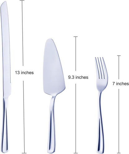 GoGeiLi Stainless Steel Wedding Cake Cutting Set
