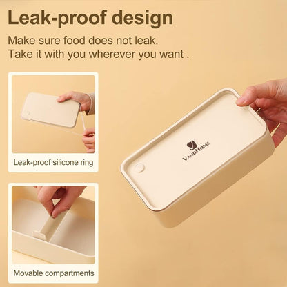 3 Compartments Bento Lunch box with Soup Bowl, Insulated Lunch Bag and Portable Utensils, Stainless Steel Camera Lunch Containers，Leak Proof Bento Box for Kids Adults Men Women…