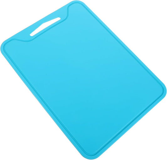 Foldable Non-slip Silicone Cutting Board Kitchen Food Prep Mat Household Fruit and Meat Chopping Board for Indoor and Outdoor Use, Blue