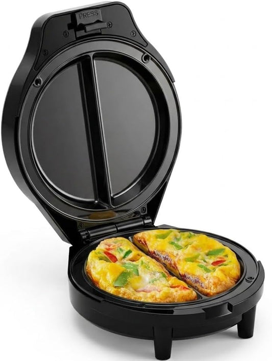 Omelette Maker Electric,Nonstick Omelette Pan, Dual-Zone Omlet Maker Easy To Clean Cooking Gadgets for Home Dorm&Travel