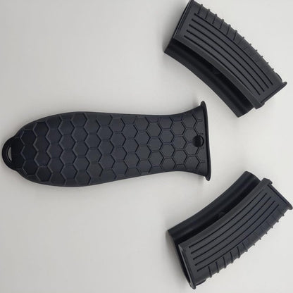4 Pack Silicone Cast Iron Skillet Handle Covers, Black