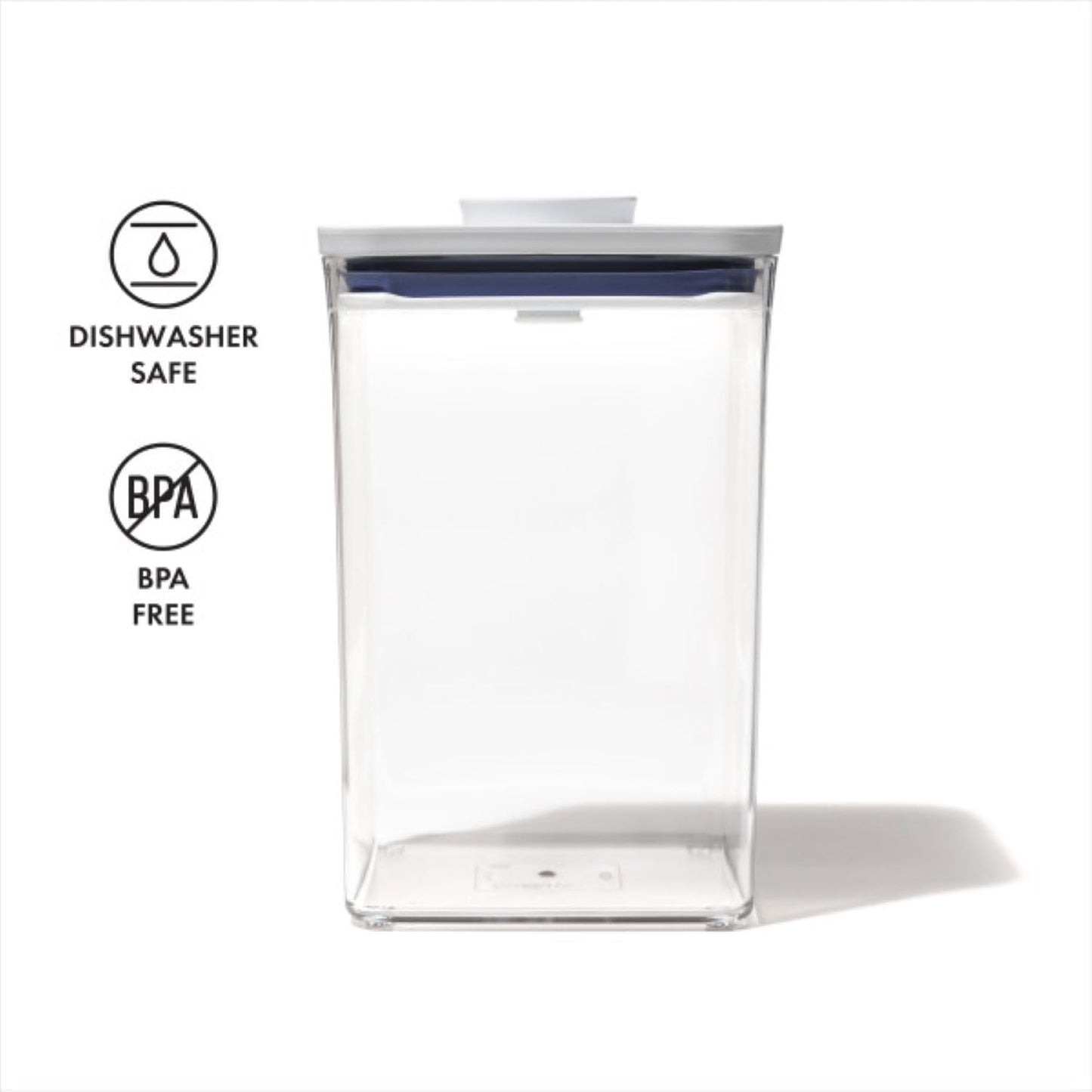 OXO Good Grips POP Container - Airtight Food Storage - Big Square Short 2.8 Qt Ideal for 5 lbs of sugar, cookies or crackers