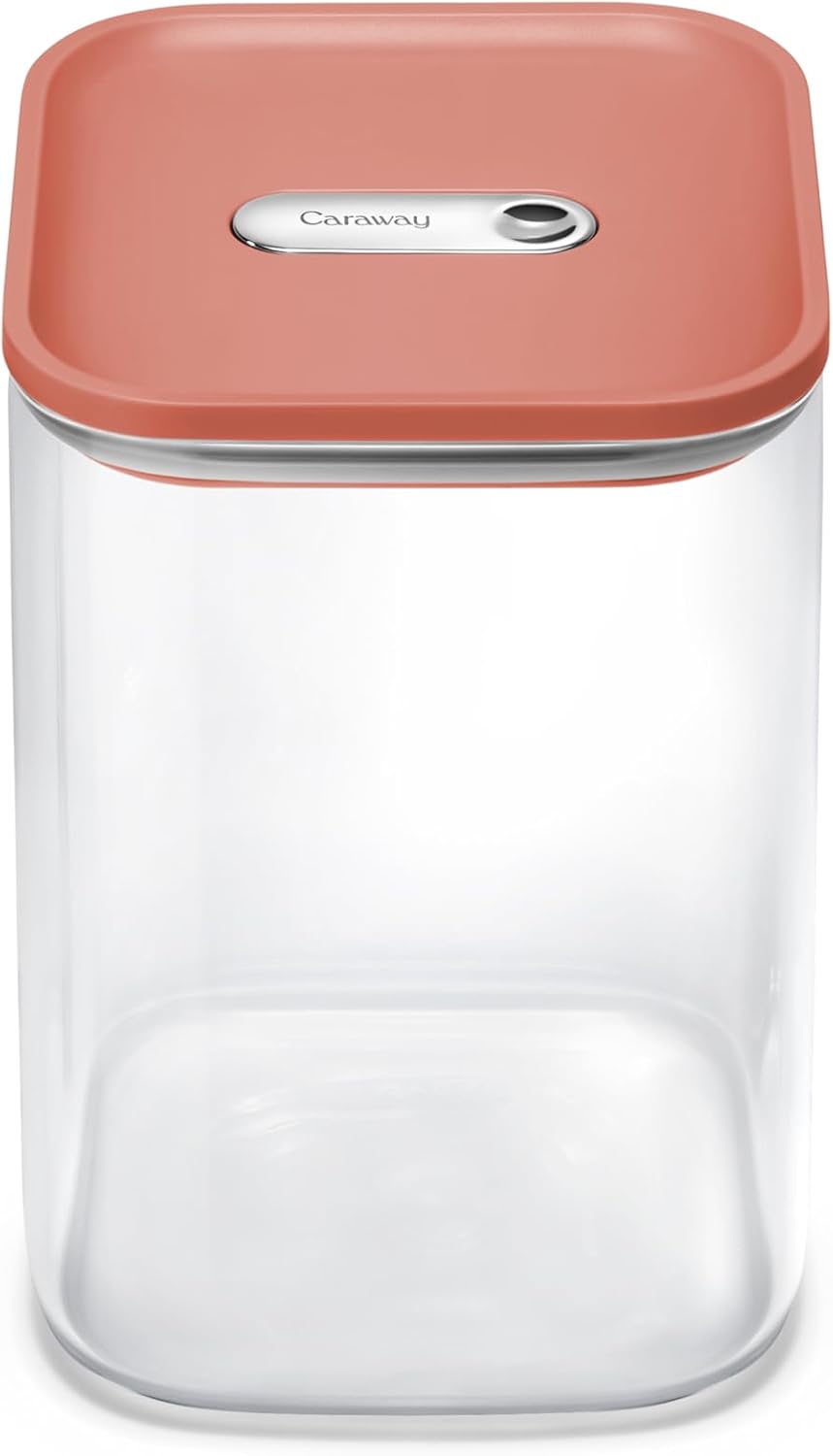 Caraway 4qt Glass Airtight Food Storage Container with Lid – Non-Toxic, BPA-Free Kitchen Storage Container – Stackable, Space-Saving Airtight Container for Dry Goods and More - Mist