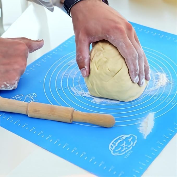 Silicone Baking Mat, 20" x 16", Blue