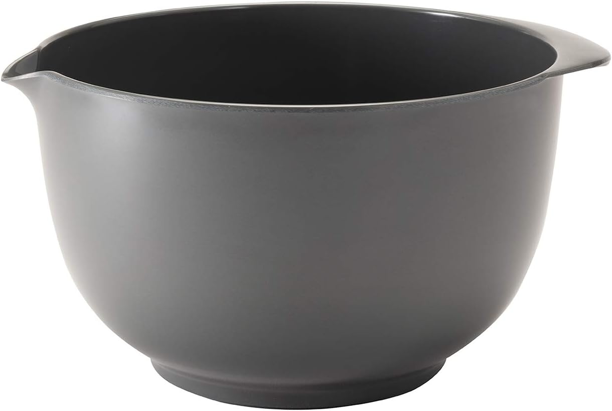 Hutzler Classic 2 Liter Melamine Mixing Bowl, Gray
